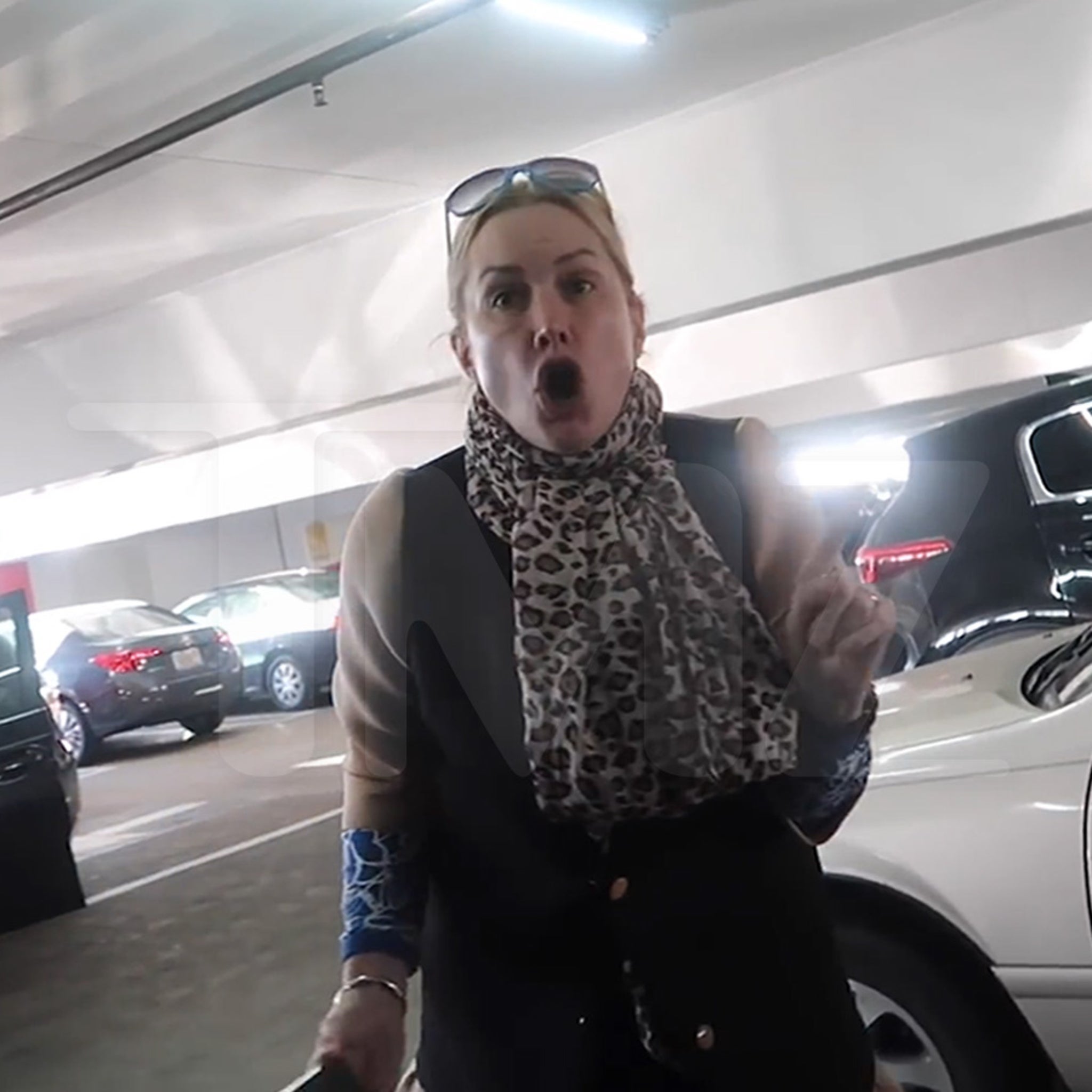 Actress Alice Evans Loses It on YouTuber After Parking Lot Fender Bender