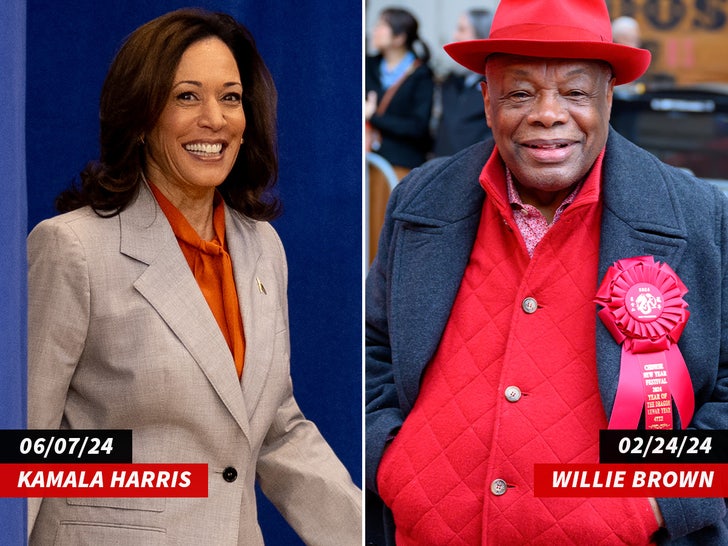 Kamala Harris and Montel Williams side by side