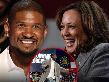 usher kamala harris