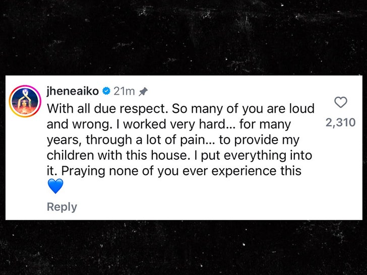 jhene aiko palisades fire comment instagram sub