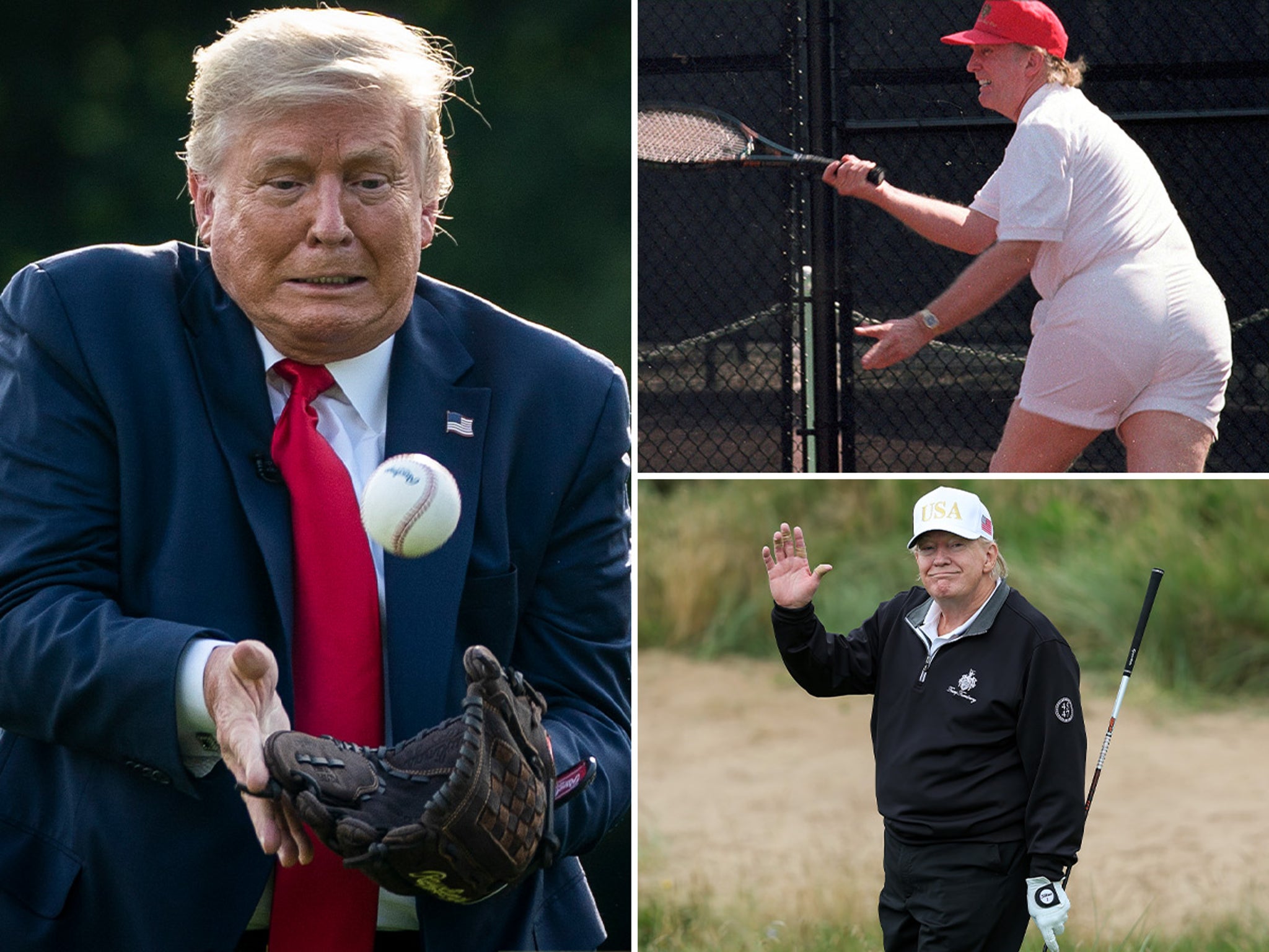 Donald Trump Playing Sports