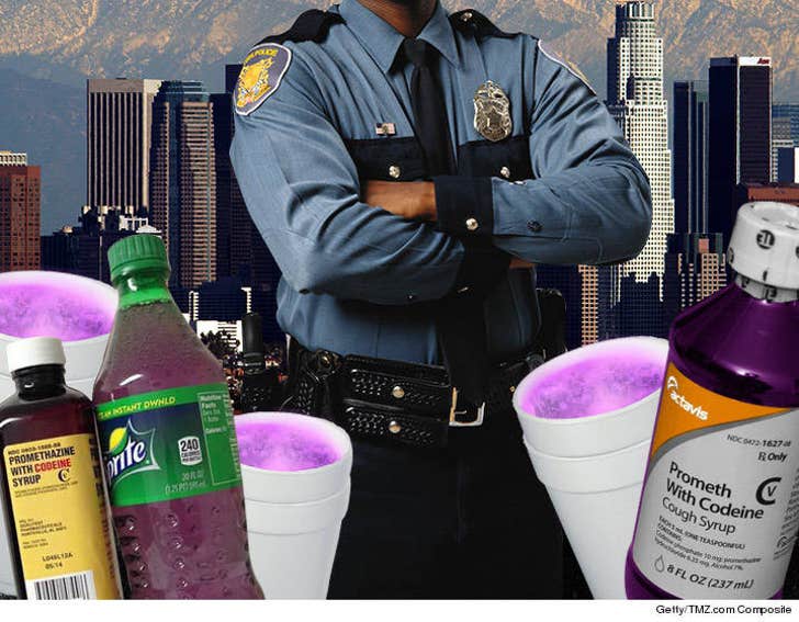 BET Awards Weekend -- LAPD On Alert for Sizzurp Sippin' :: 0624-lapd-training-for-lean-composite-getty-3