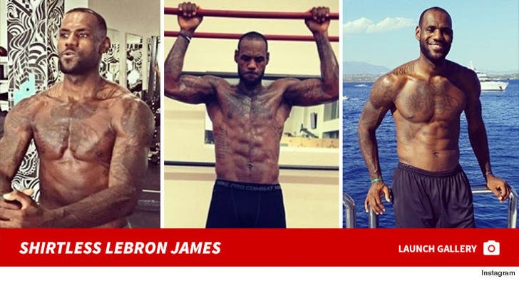 LeBron James' Shirtless Shots