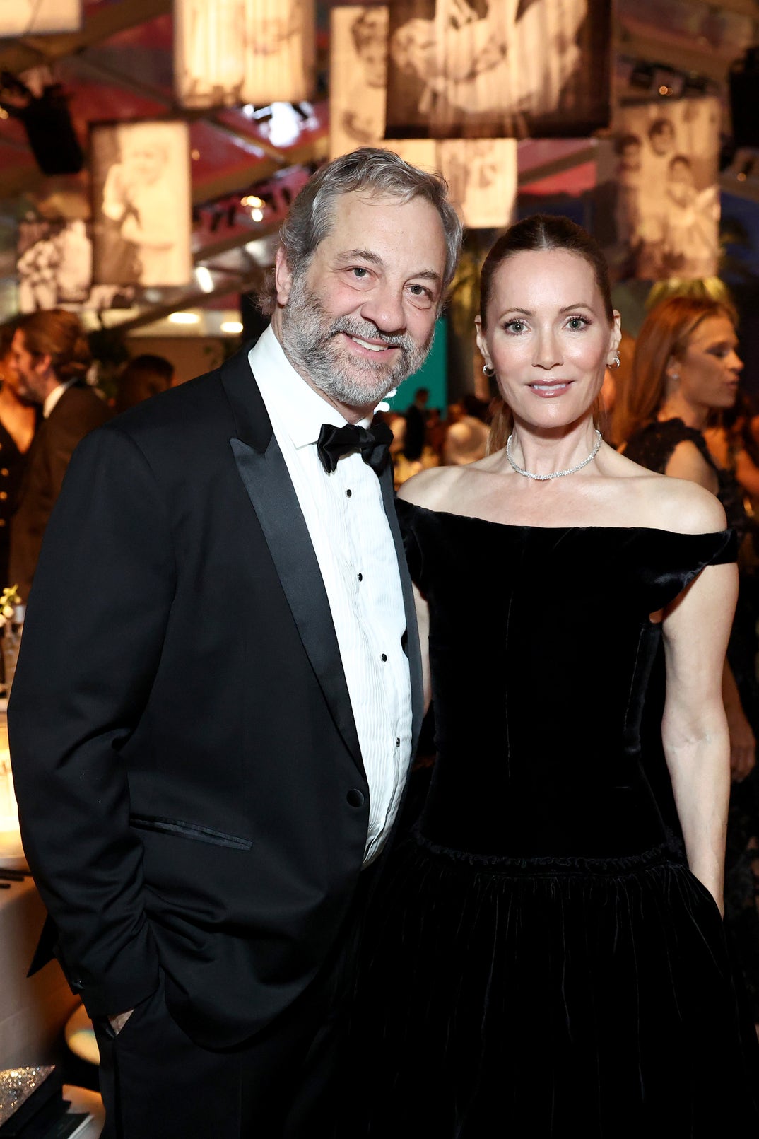 Judd Apatow and Leslie Mann