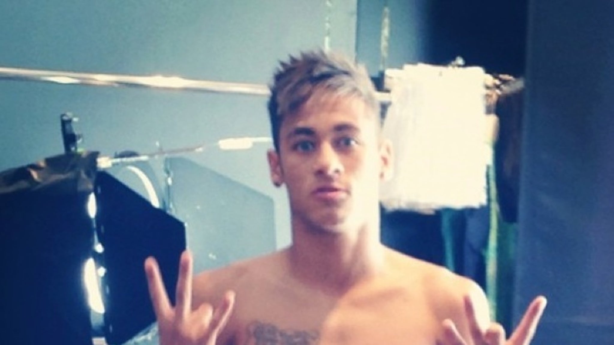 Neymar Jr The Shirtless Soccer Stud