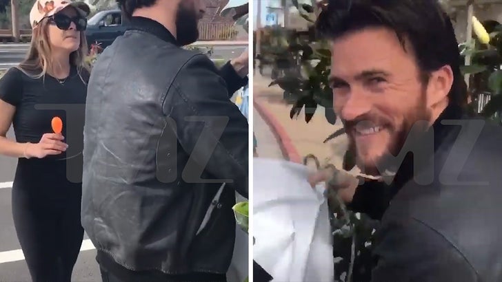 Scott Eastwood Busted Trying To Take Down Protesters Signs