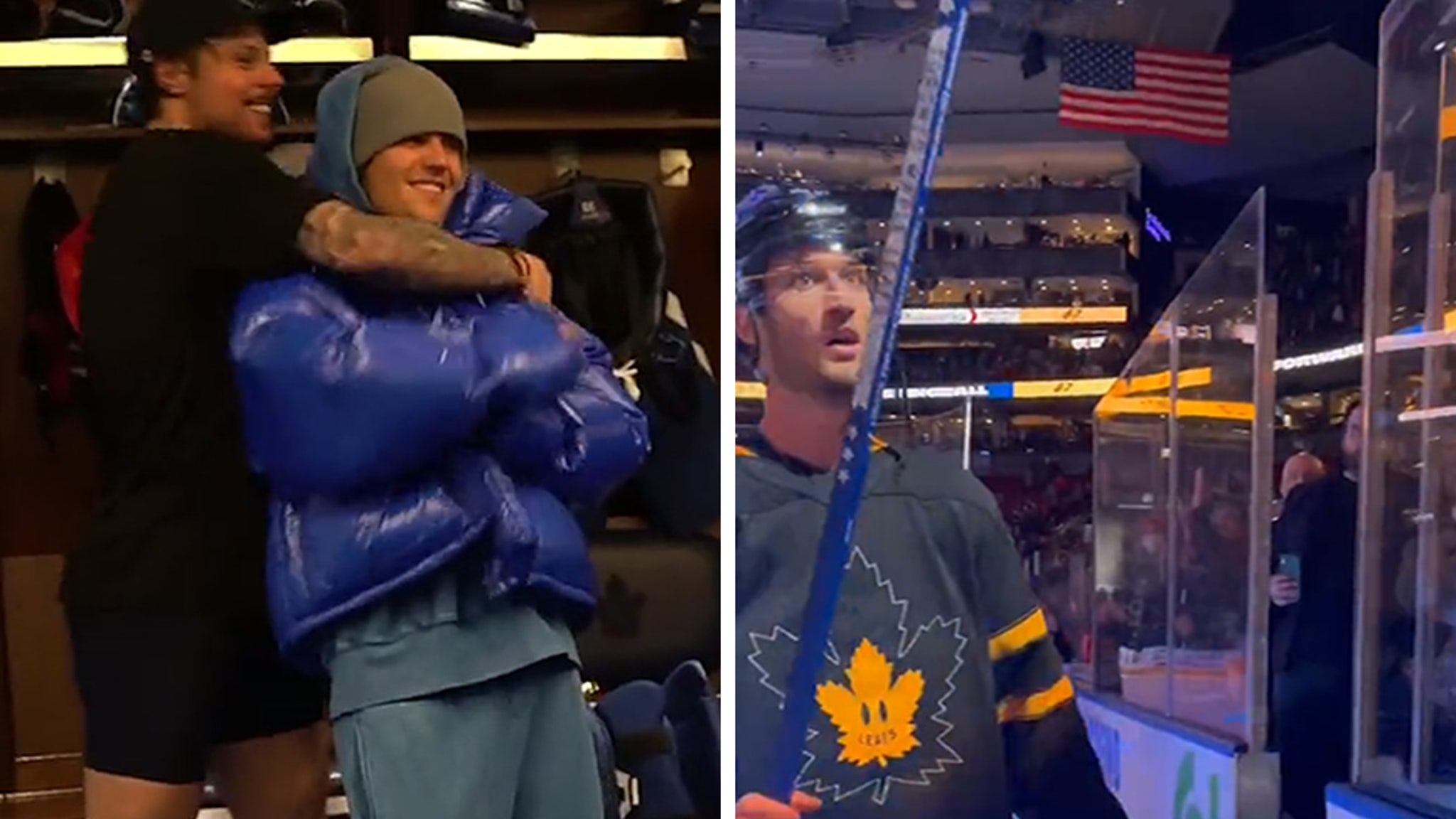 Justin Bieber crashed the Leafs' dressing room party (VIDEO)