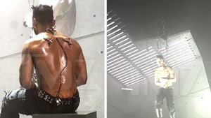 Miguel Puts on Wild Body Suspension Show in Los Angeles