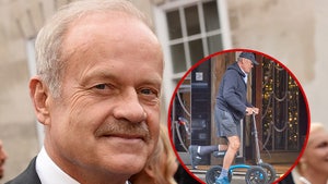 kelsey grammer broken leg foot boot