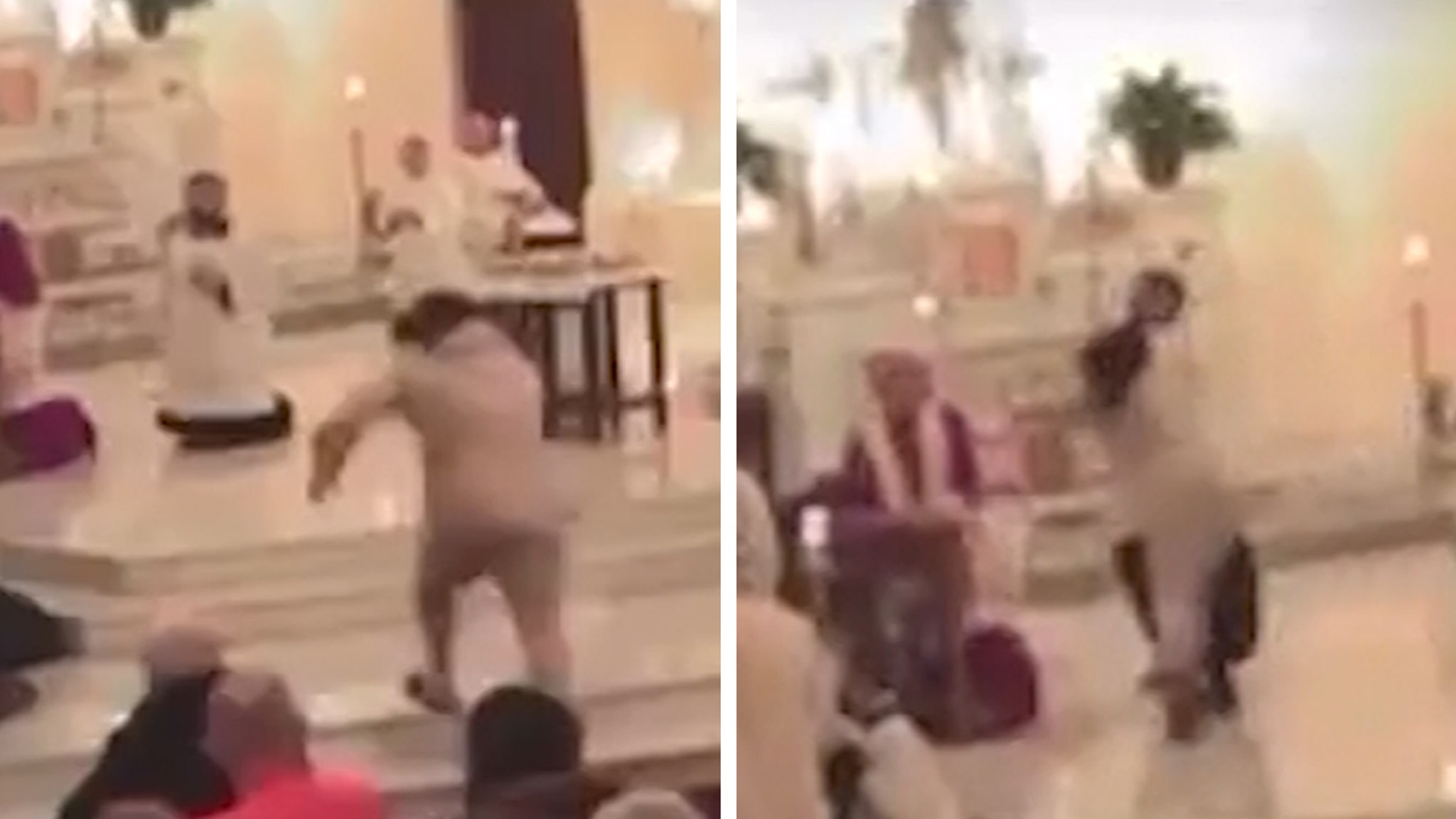 Priest Attacked During Mass, on Video, Homeless Man Arrested for Assault