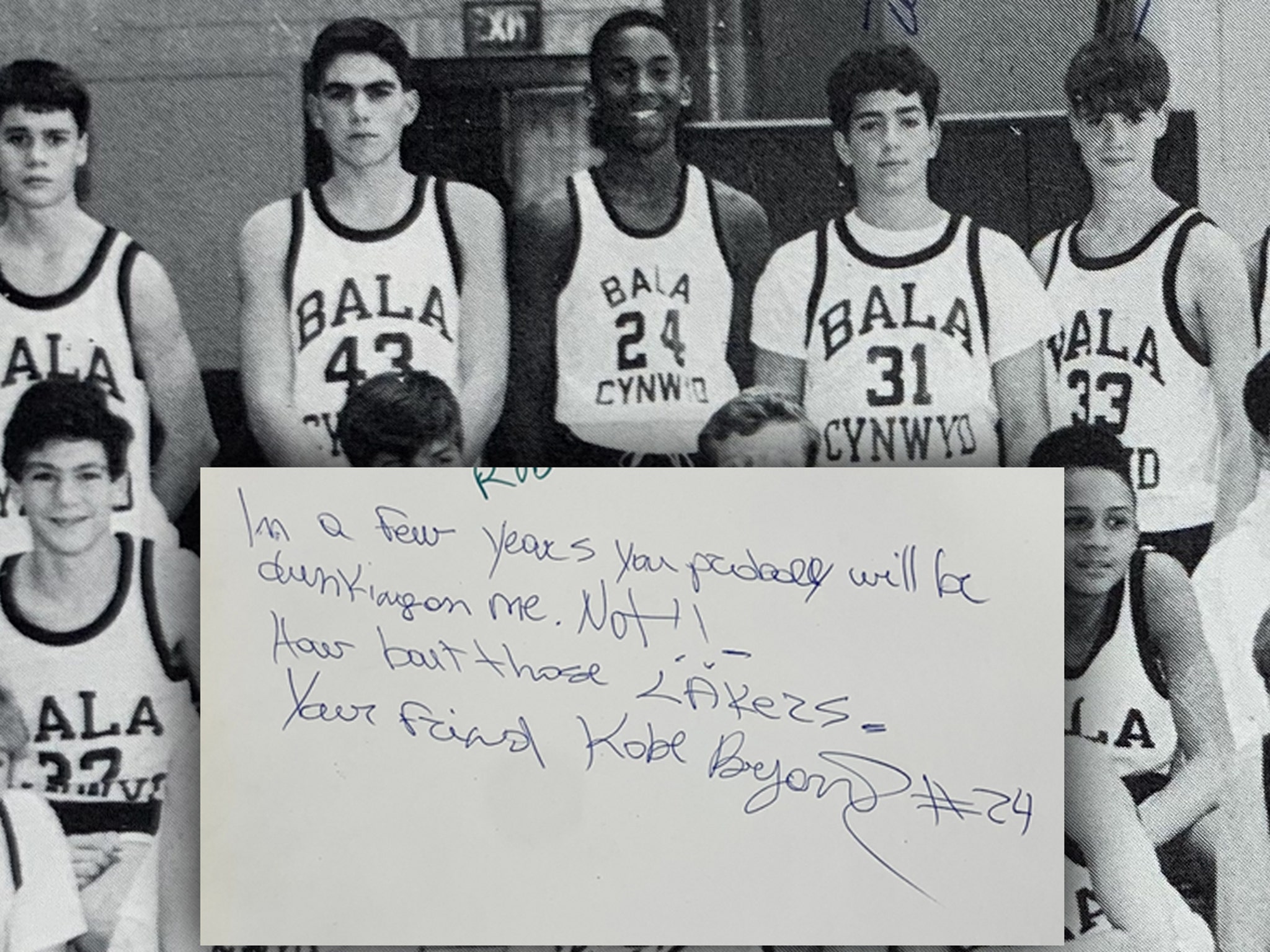Kobe Bryant 8th Grade Yearbook Up For 