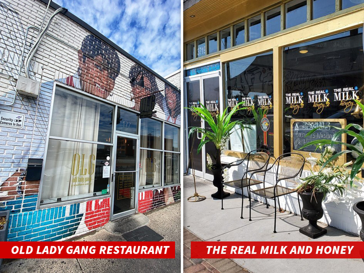 Old Lady Gang Restaurant and the real milk and honey