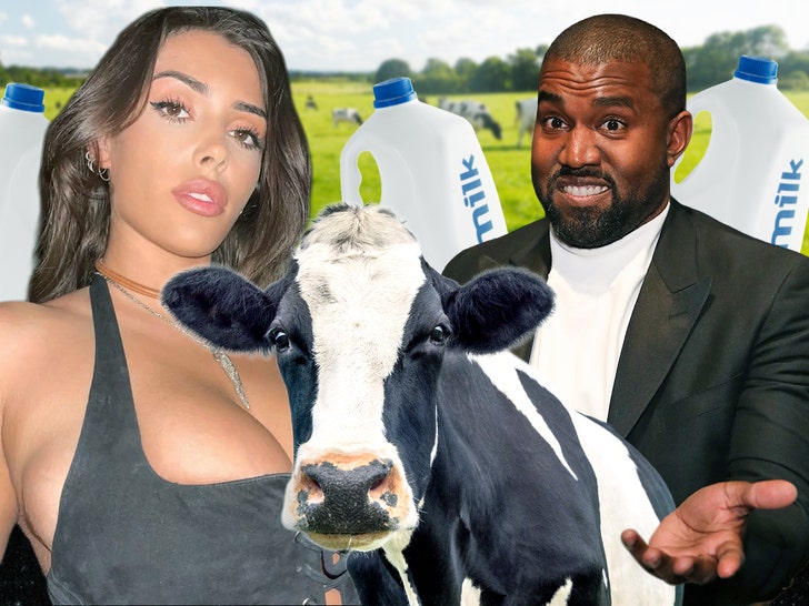 bianca censori and kanye west cows getty 1