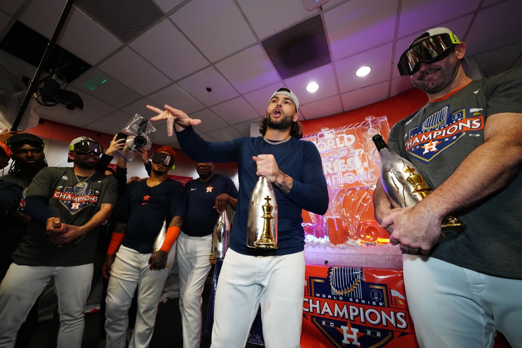 Houston Astros on X: AL West Champ gear is available tomorrow morning at  9am at the #Astros Team Store! We've got extended hours for the postseason  — open 9am-7pm from Monday through