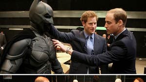 Prince William & Harry -- Geek Out Over the Dark Knight