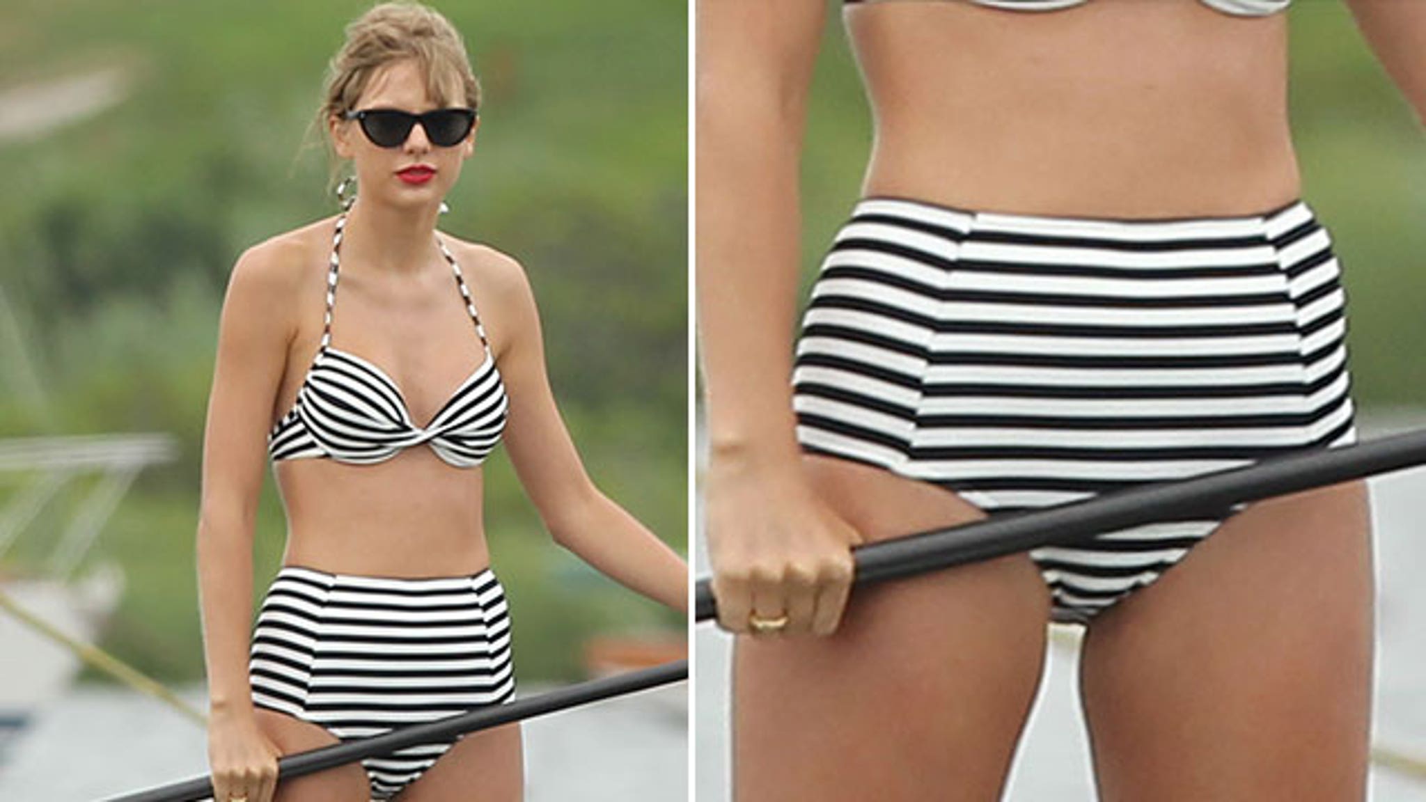 Schepsel Marine Presentator Taylor Swift's Bikini Looks Like ... Granny Panties?!