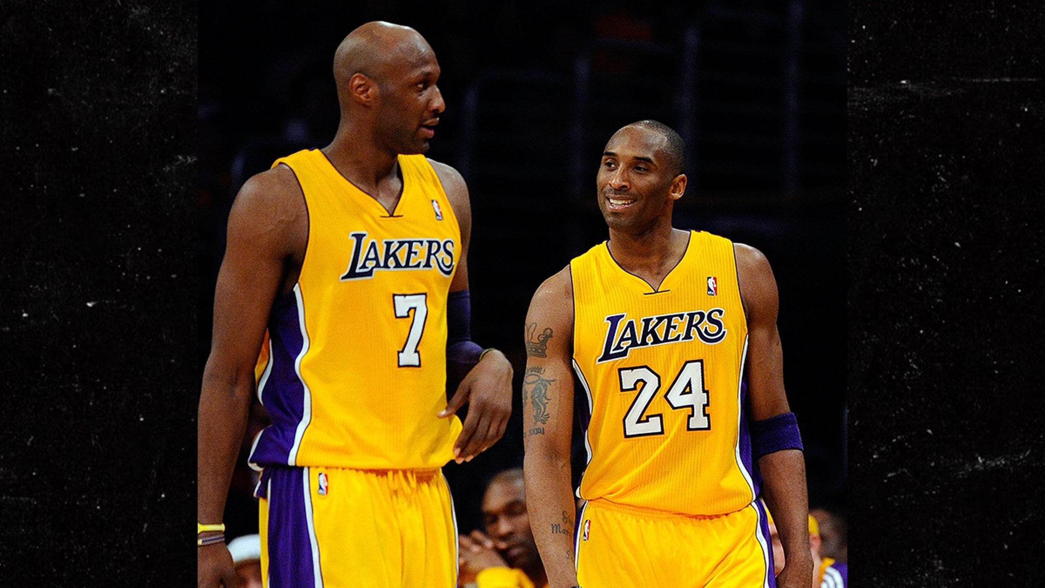 LAMAR ODOM LOS ANGELES LAKERS JERSEY NBA BASKETBALL ADIDAS