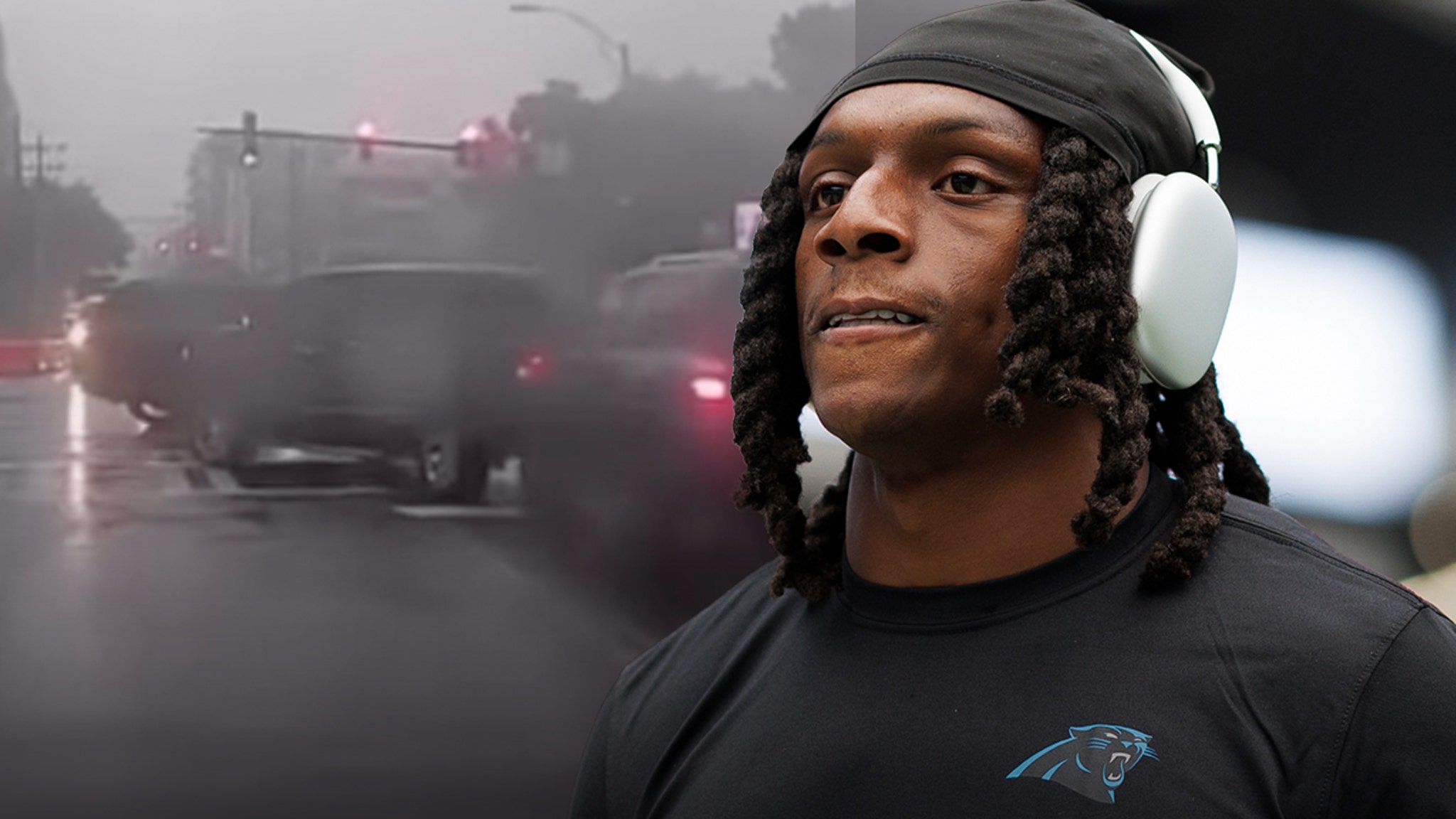 NFL Star Jaycee Horn's Car Crash Caught on Video