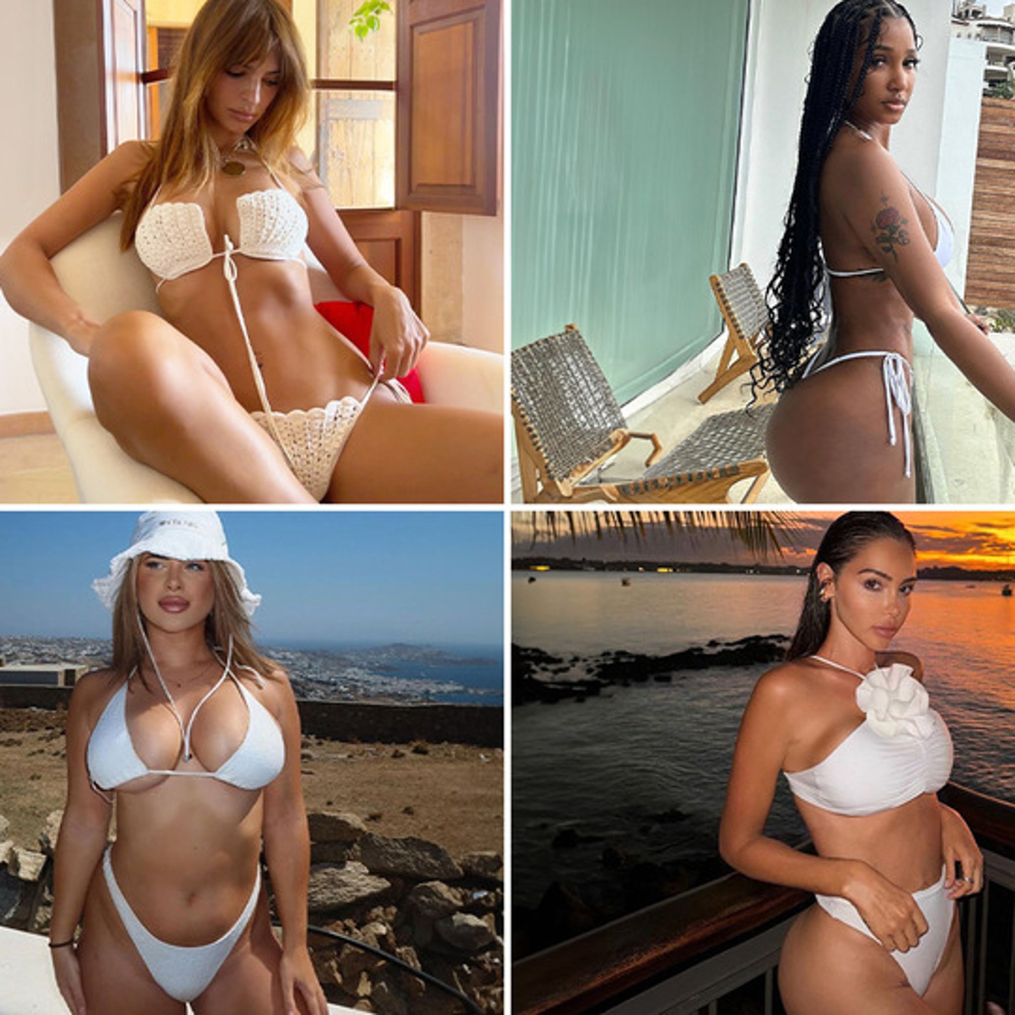 Sexy Stars In White-Hot Bikinis ... Work Hard Play Hard! Sexy Stars In White-Hot Bikinis ... Work Hard Play Hard!