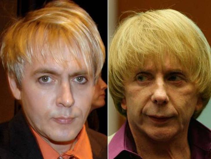 Nick Rhodes and Phil Spector