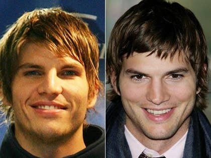 Kyle Korver and Ashton Kutcher