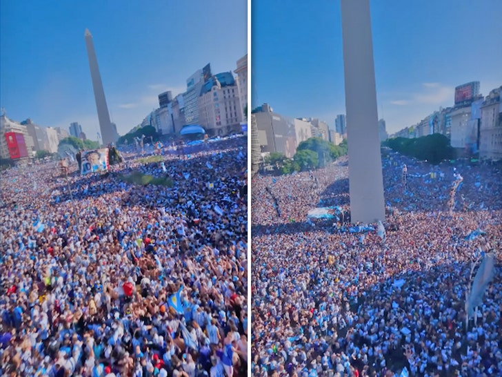 World Cup Celebration in Buenos Aires, Argentina