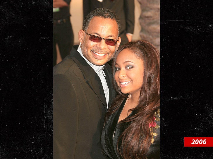 raven symone and dad alamy 2006 1