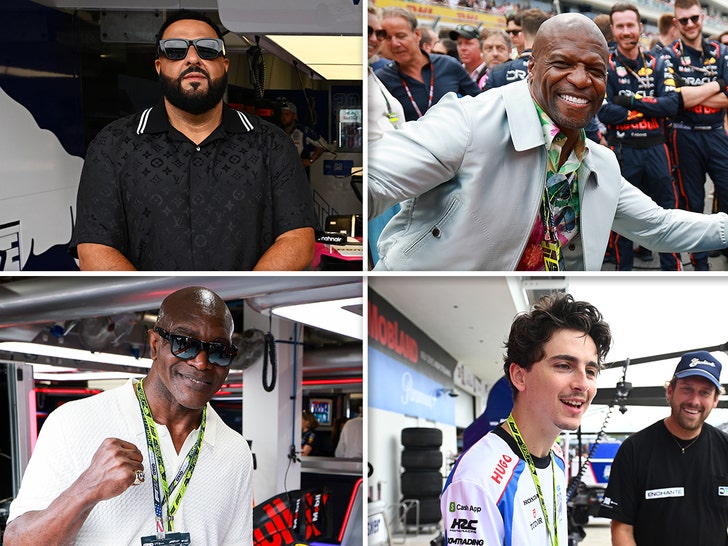 Celebs attend F1 Grand Prix in Miami 2025
