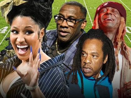 nicki minaj lil wayne jay z and shannon sharpe getty 1