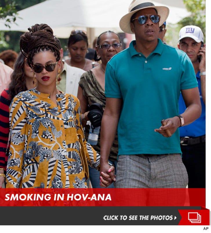 Jay-Z and Beyonce -- Playing With Cuban Fire