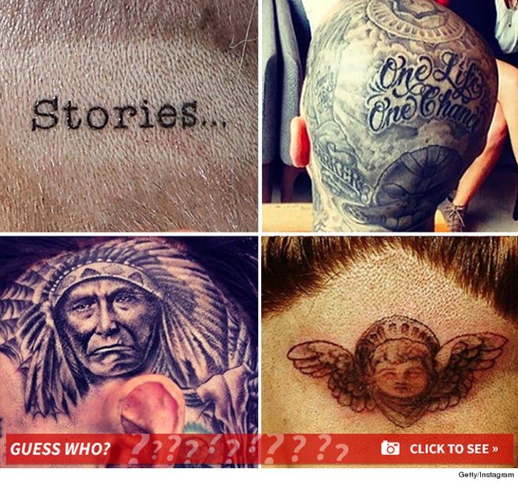 Guess Whose Ink-redible Head Tattoos!