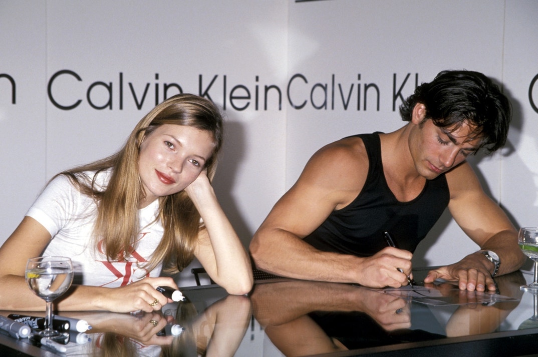 Kate Moss and Michael Bergin