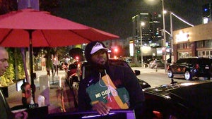LeBron James Rocks 'No Clout' Shirt to Dinner After Lakers Game