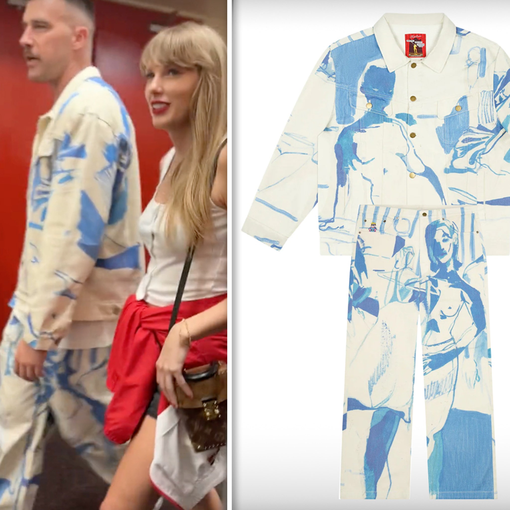 Travis Kelce Wears '1989'-Themed Set to Hang With Taylor Swift
