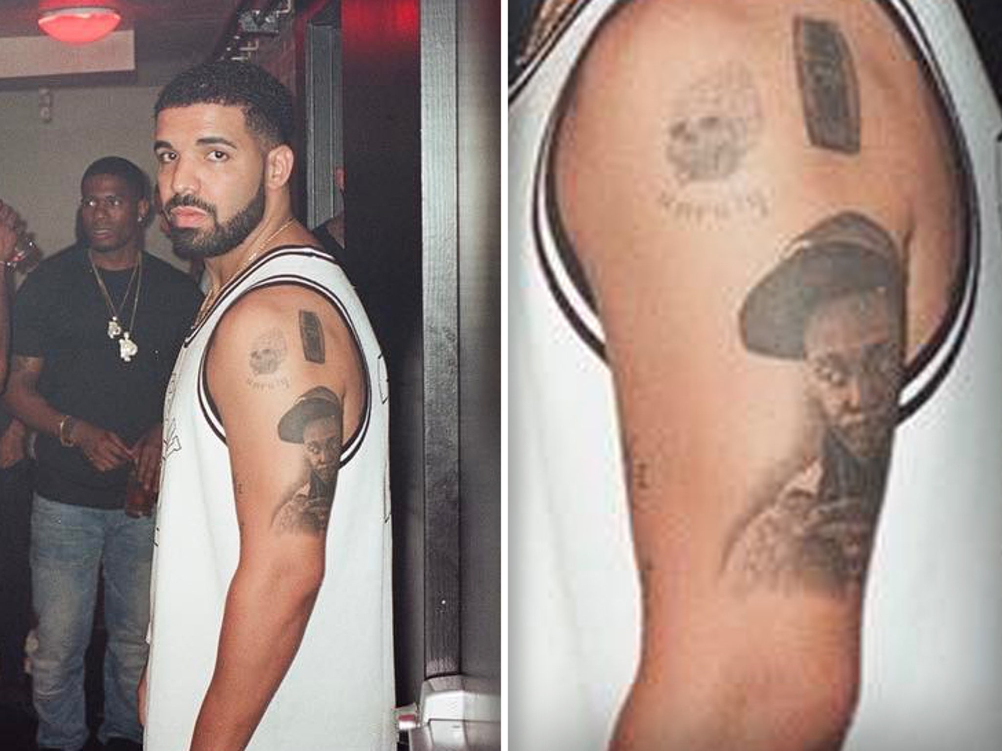 Blac Goss  Drakes back tattoos have not gone down well  Facebook