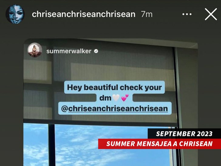 Summer mensajea a Chrisean