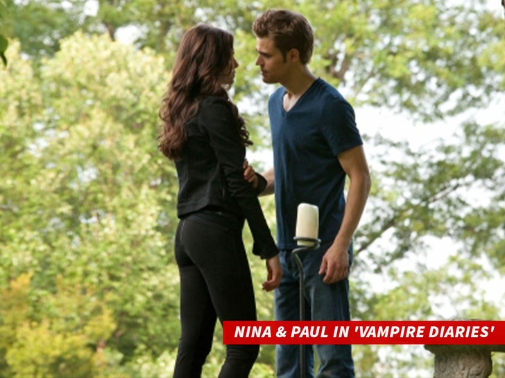 Nina e Paul em 'Diários de um Vampiro'