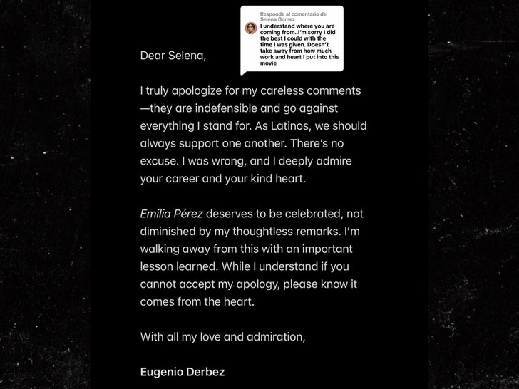 Eugenio Derbez Apologizes to Selena Gomez