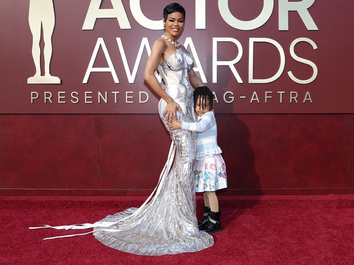 Teyana Taylor Shares Red Carpet With Her Kid Rue Rose Shumpert