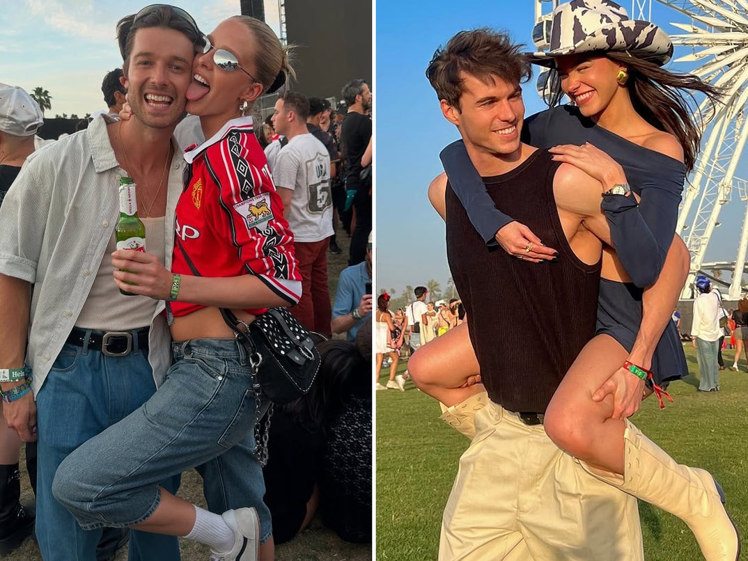 Patrick Schwarzenegger and Abby Champion vs. Lea Elui and Scott Morton -- Coachella Couples Edition