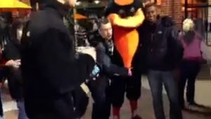 Baltimore Orioles Mascot -- PUNCHED IN THE NUTS ... Mascot Fights Back