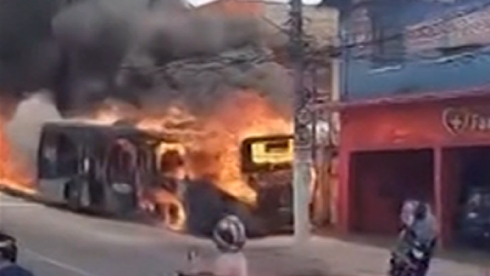 Video Shows Bus Inferno In Brazil, Massive Explosion