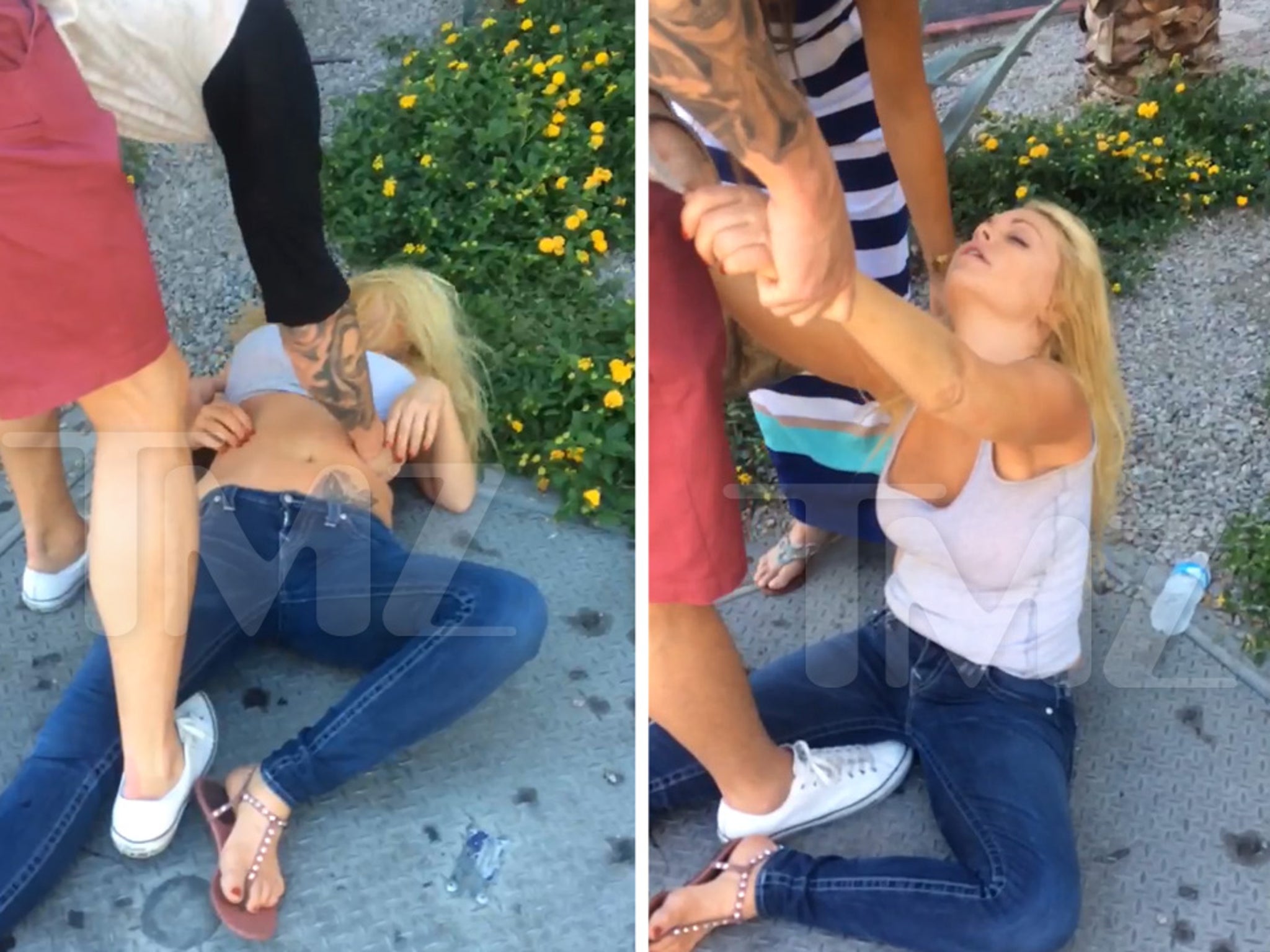 Passed Out Drunk - Porn Star Jesse Jane -- Passed OUT COLD On the Vegas Strip! (VIDEO)