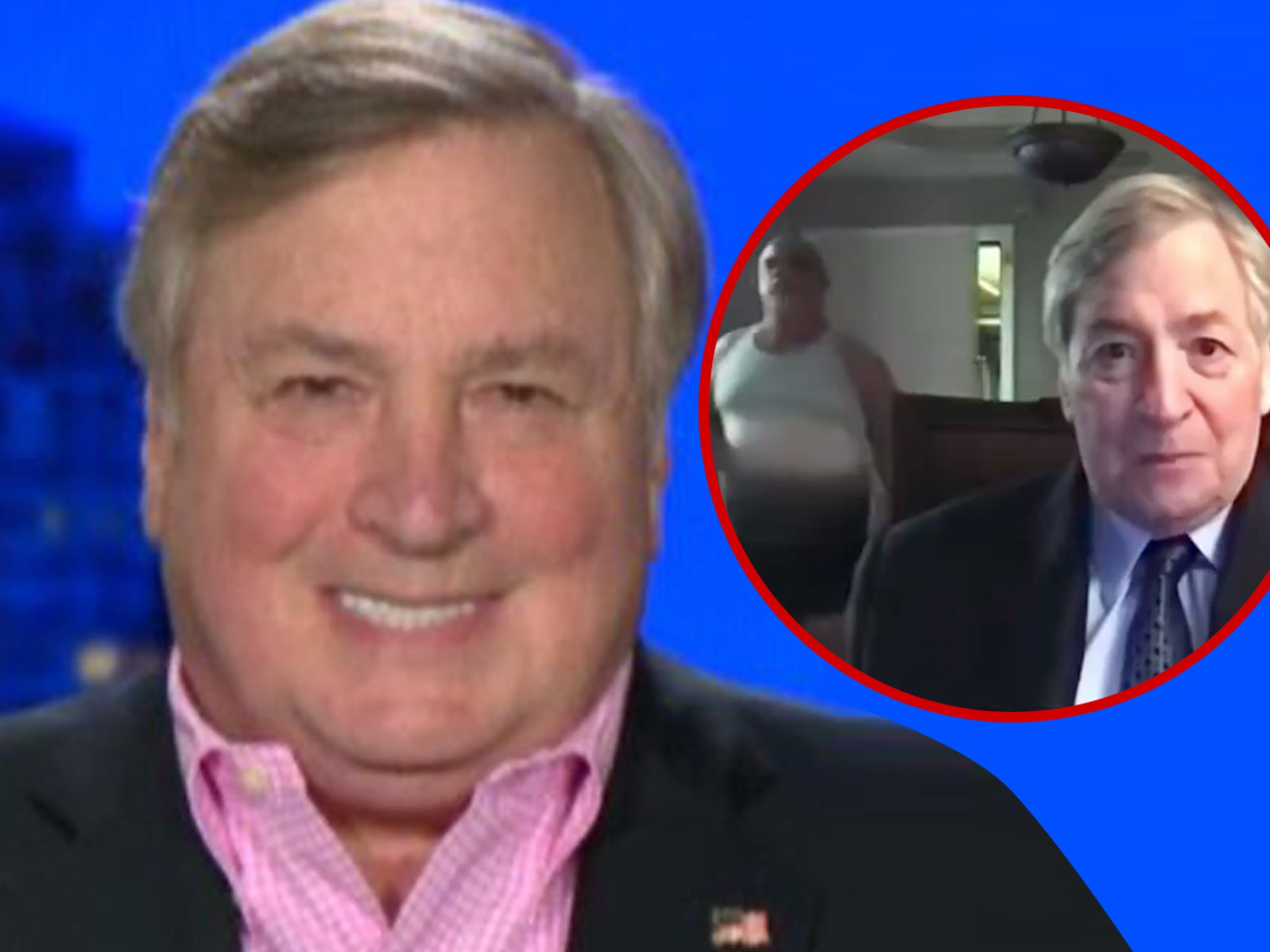 Dick Morris Underwear Clad Interview Photobomber is Wife s Caretaker