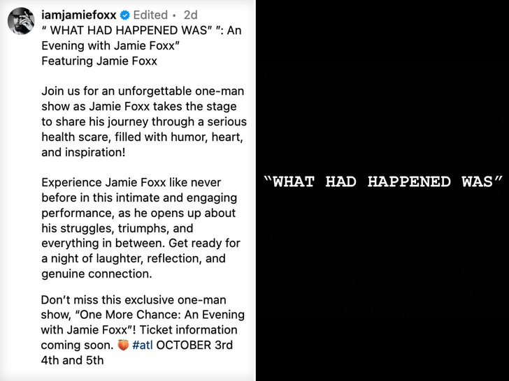 jamie foxx apa yang terjadi adalah instagram