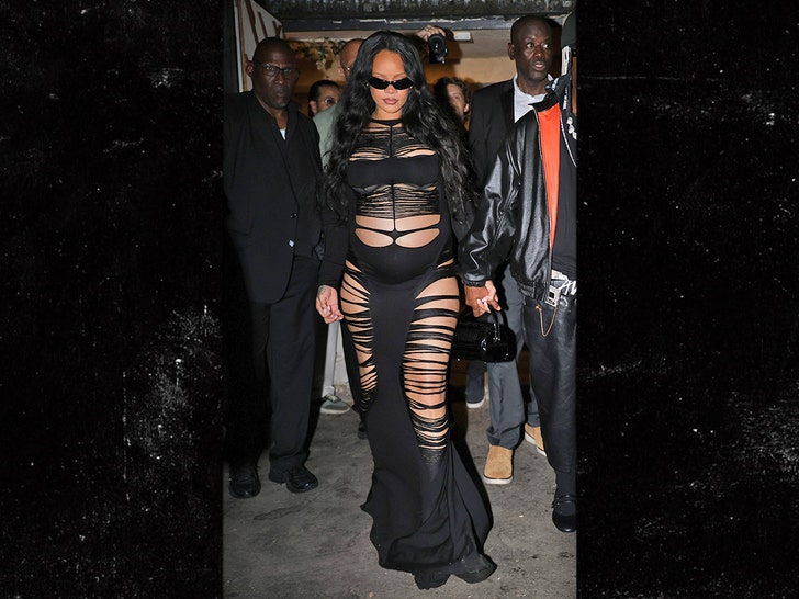 Rihanna embarazada por vestido paris bg 1