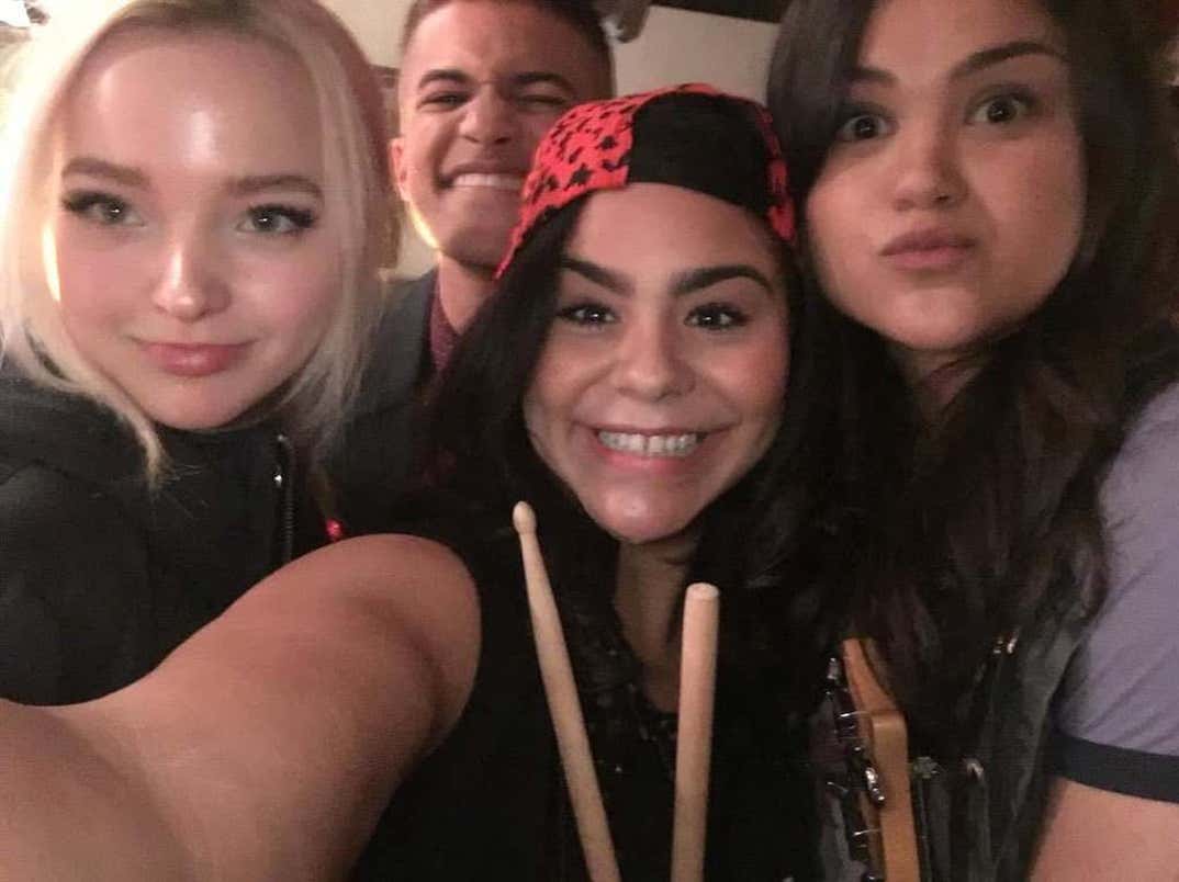 Dove Cameron, Jordan Fischer, Jessica Garcia and Victoria Moroles