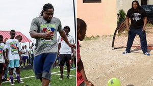 Marshawn Lynch Looks NFL Ready During Haiti Charity Trip (PHOTO GALLERY)
