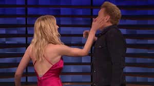 Sophie Turner Slaps the Hell Outta Conan O'Brien in Drinking Game