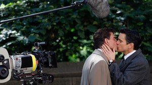 Bradley Cooper On Set of Leonard Bernstein Movie Kissing Matt Bomer